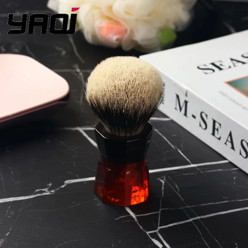 yaqi-26mm-モカエクスプレス-ツーバンド-バジャーヘア-メンズひげ剃りブラシ