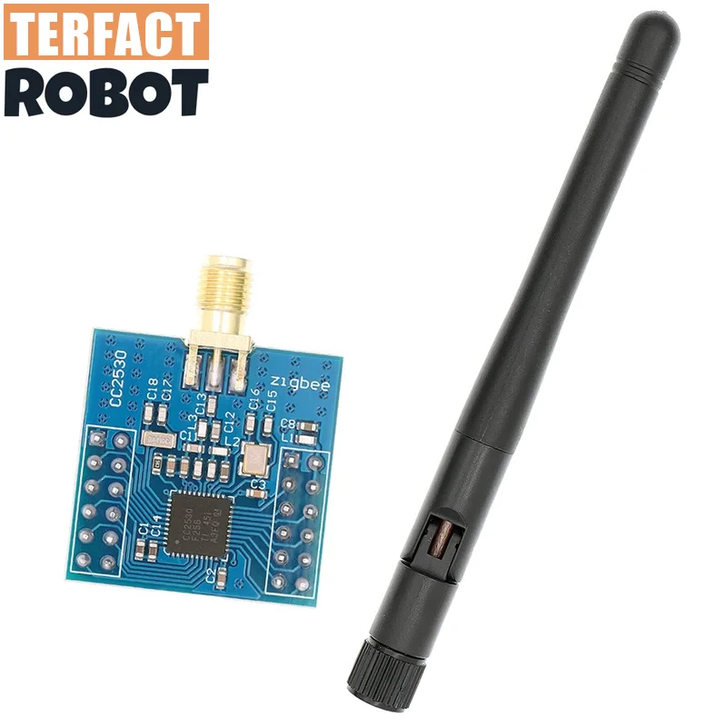TERFACT CC2530 زيجبي وحدة UART اللاسلكية الأساسية مجلس التنمية CC2530F256 المنفذ التسلسلي وحدة لاسلكية 2.4 جيجا هرتز زيجبي