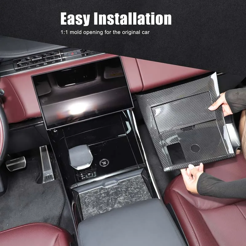 

For Land Rover Range Rover Sport 2024-2025 Real Carbon Fiber Car Center Console Panel Cover Trim Interior Car Accessories(LHD)