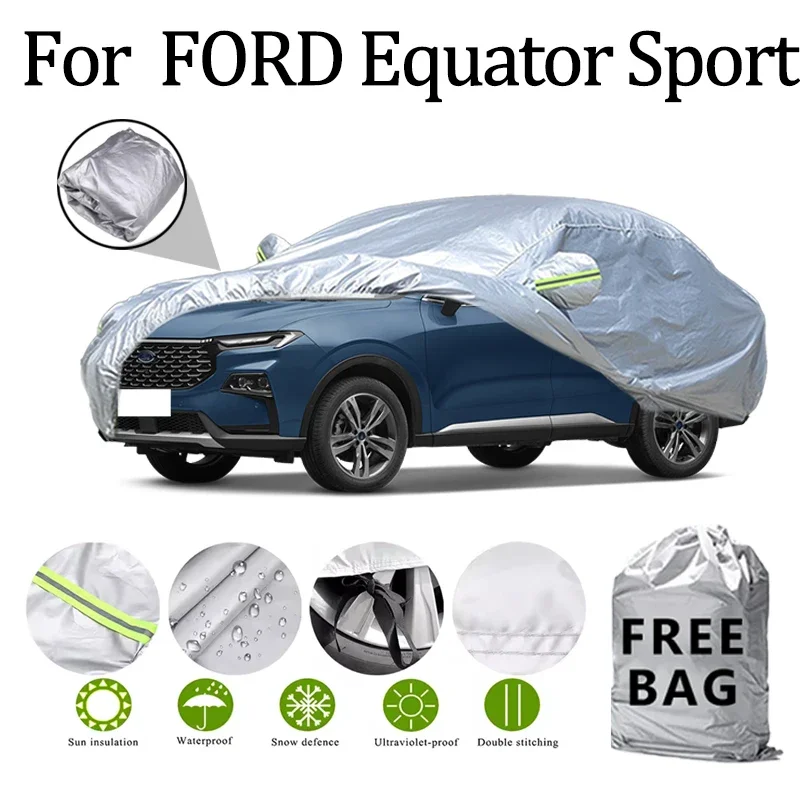 

For FORD Equator Sport Car Cover Outdoor Protection Covers Snow Sunshade Waterproof Dustproof Exterior UV Car Accessories