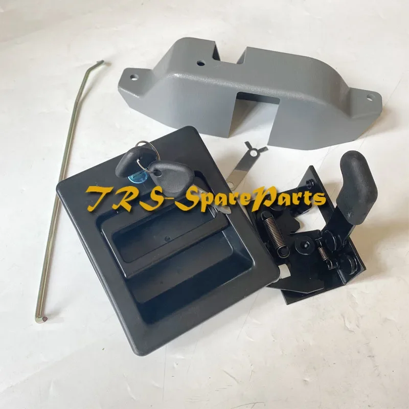 For VOLVO EC210 240 290 360 460B cab door lock assembly outside pull lock block high-quality excavator accessories