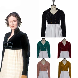 Empire Spencer Cropped Jacket Jane Austen Clothing Women Regency Coat 1800s Elizabeth Bennet Cosplay Costume Redingote Coat