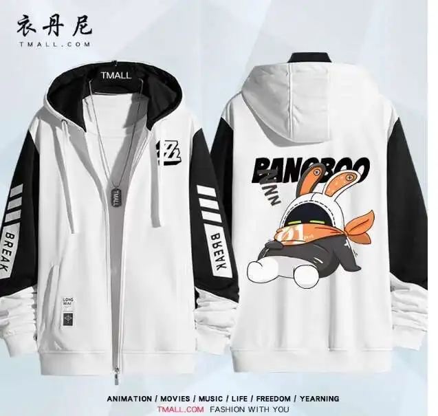 

Anime Zenless Zone Zero The Bangboo Hooded Hoodie Cosplay Winter Men Women Coat Autumn Loose Jacket Tops anime