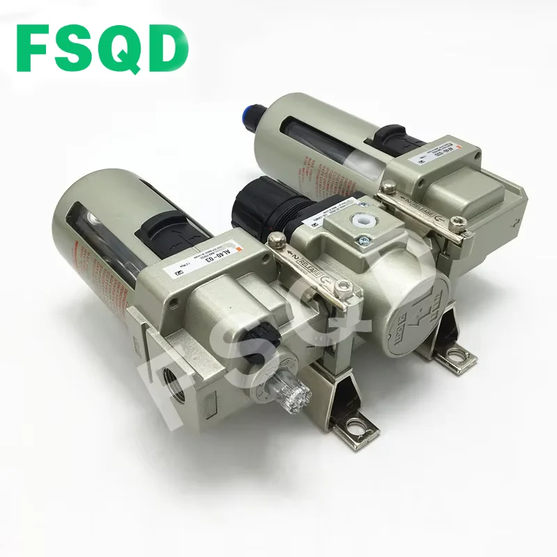 AC40-04/04D/03G  Air Combination Air Filter+Regulator+Lubricator source Pneumatic  Automatic Drain Three-piece air source