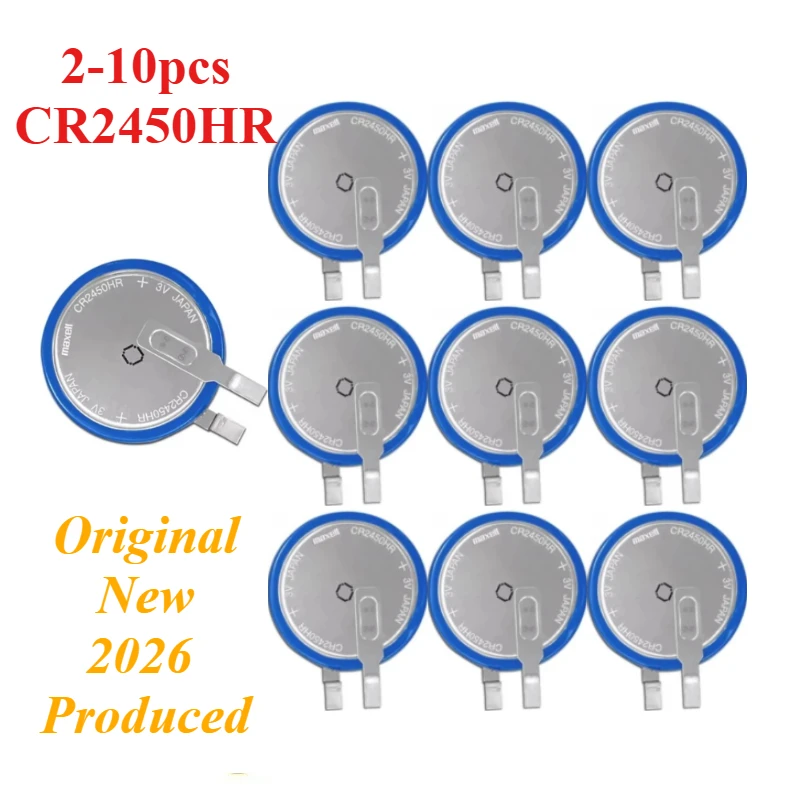 2-10 Pcs/pack New CR2450HR 3V Tire Pressure Monitoring Original New High-Temperature Resistant Capacitor Integrated Circuit