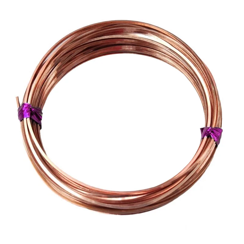 0.6mm 0.8mm 1mm Coppers Square Wire Environmental Protection Coppers Tinsel Coppers Flat Wire Jewelry Making DIY Accessorie image 6