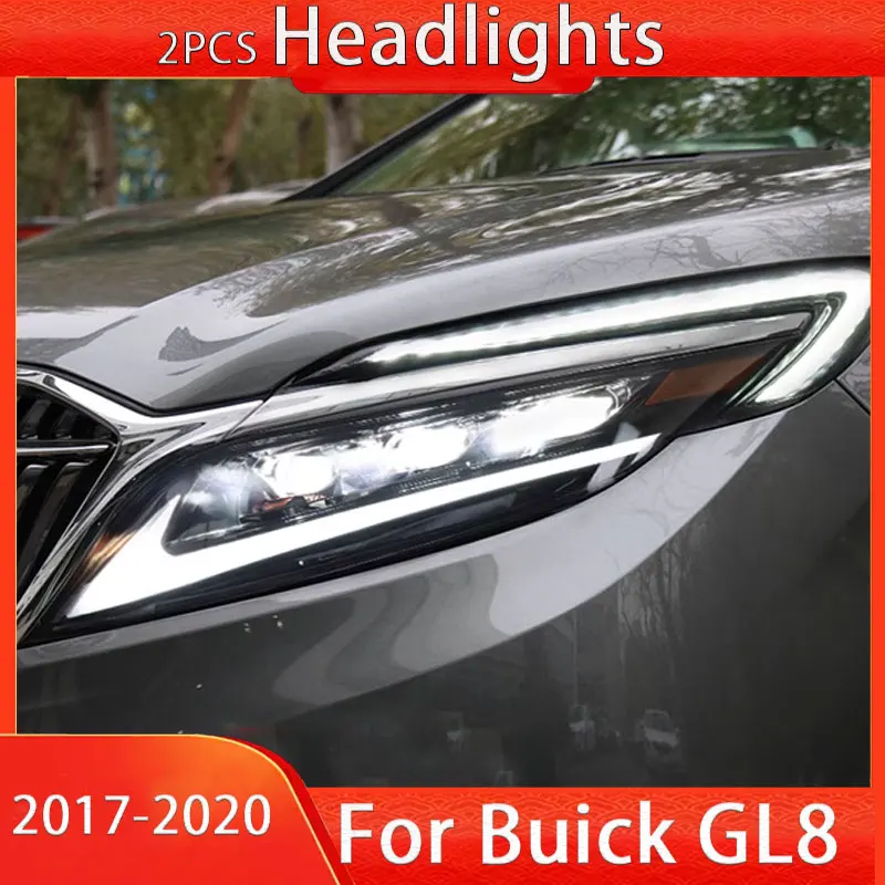 

Передняя фара для Buick GL8, головная лампа светильник 2017-2020 Opel, фара DRL, сигнал поворота, линза для фар ближнего и дальнего света