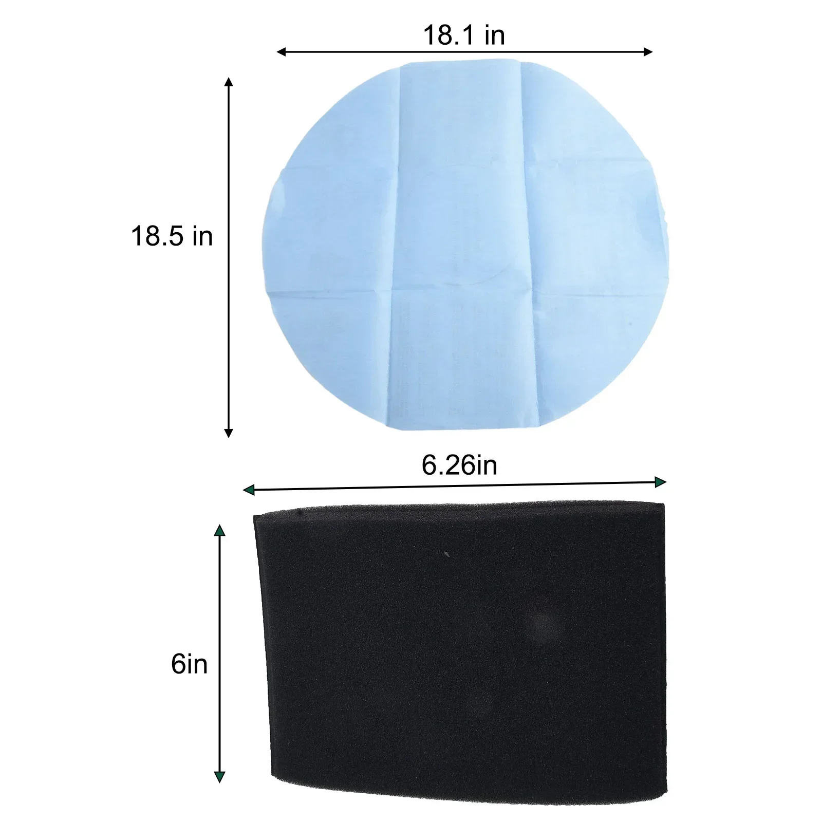 Filter Foam Filter Elastic Band Kit For Shop Vac Wet/Dry Vacuum Cleaners 9010700 Home Appliance Vacuum Cleaner Parts