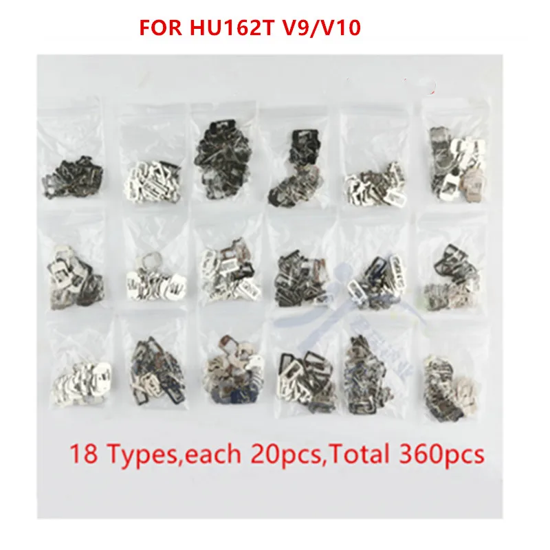 360PCS/LOT Car Lock wafer HU162T V9 V10 For Volkswagen Golf Lock Reed Auto Lock Repair Accessories Kits