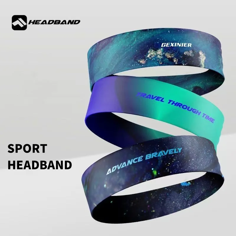 Men sports sweatband Headband Stretch Elastic Women Yoga Running hair band for men Outdoor Sport Headwrap Fitness Sports safety