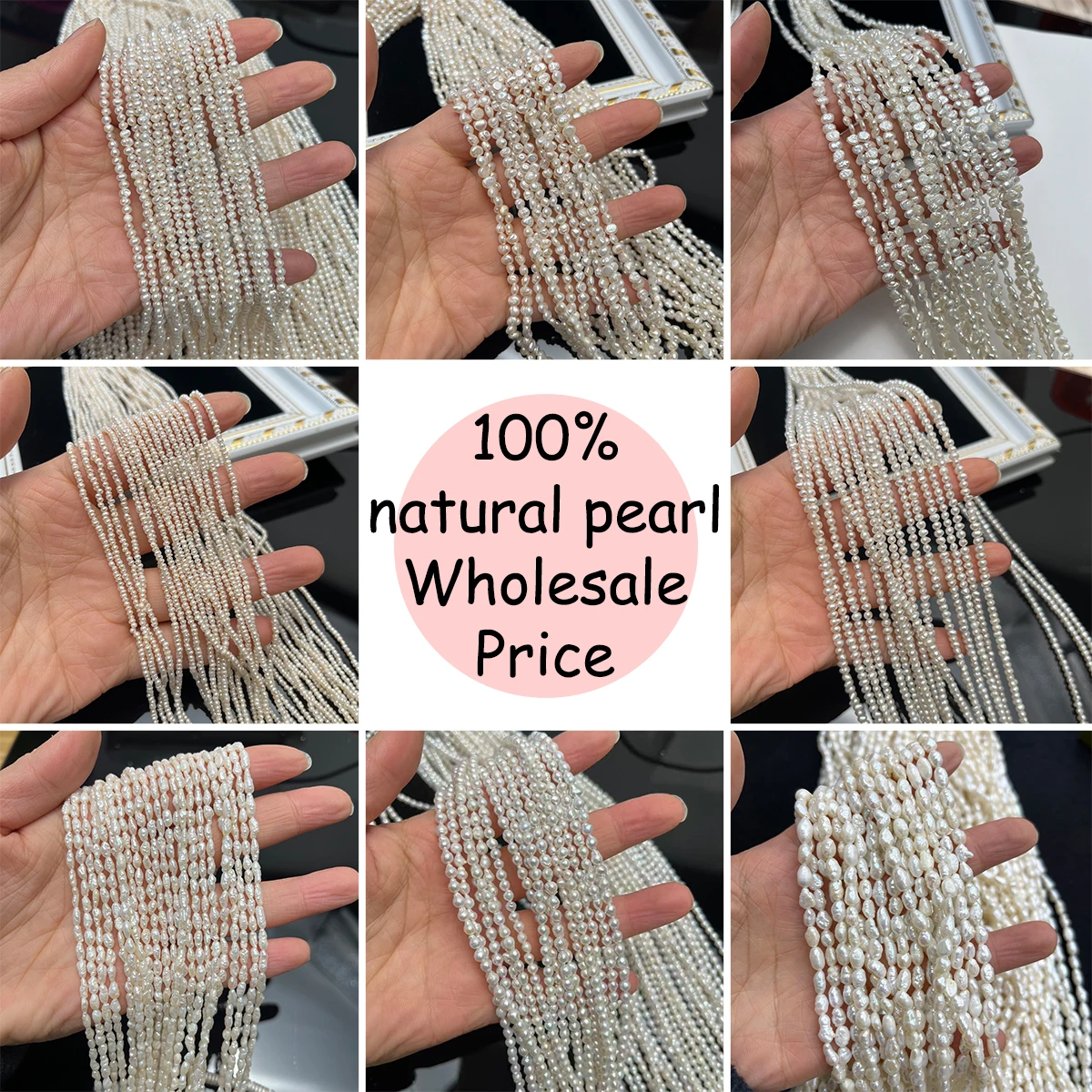 1Strand A Natural Freshwater Pearl Beads for Jewelry Making DIY Accessories for Necklace Bracelets Earring Beaded Supplies