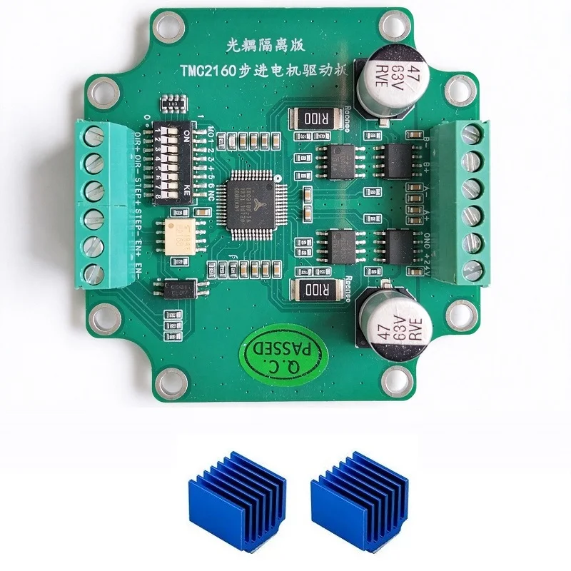 scheda-driver-per-motore-passo-passo-tmc2160-con-isolamento-tramite-optoisolatore-funzionamento-silenzioso-e-ad-alta-corrente-motore-controllabile-tramite-plc