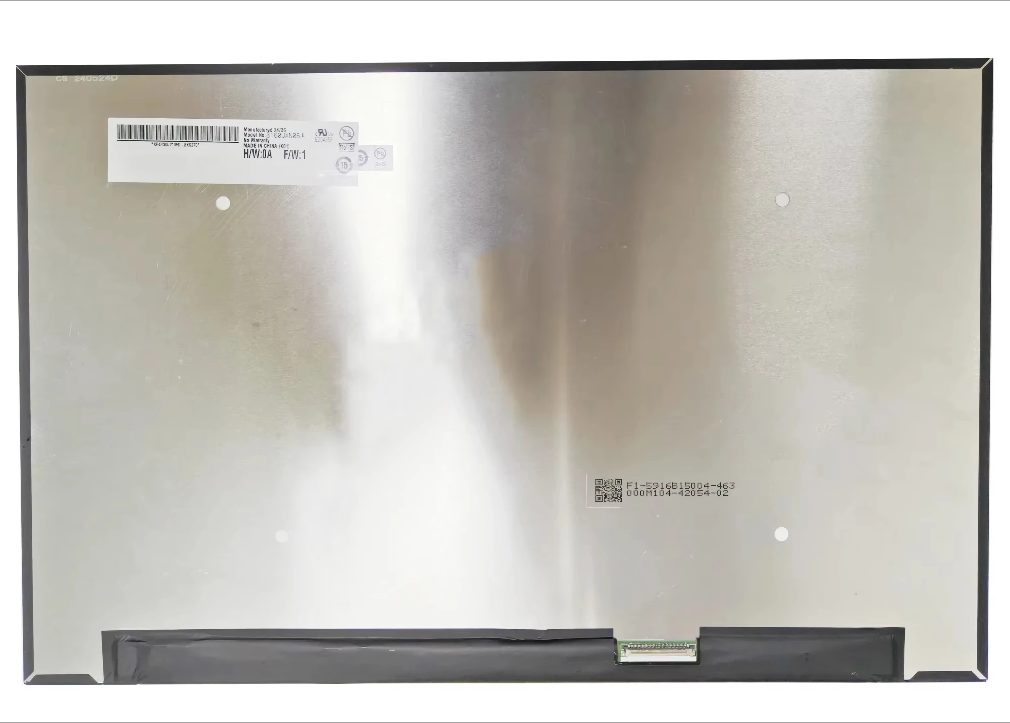 

B160UAN06.L 16,0-дюймовый ЖК-экран для ноутбука, матрица 1920 (RGB) × 1200 IPS