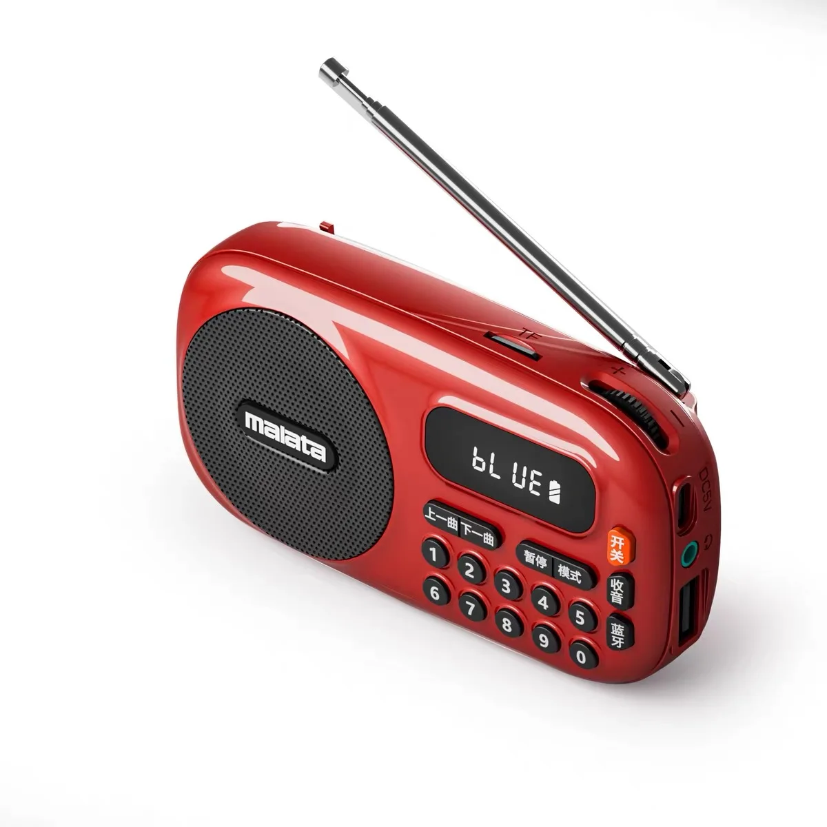 Portable Vintage Radio Classic Retro FM Radios Receiver Wireless Hifi Sound Bluetooth Speaker Recorder TF Card U Disk Player