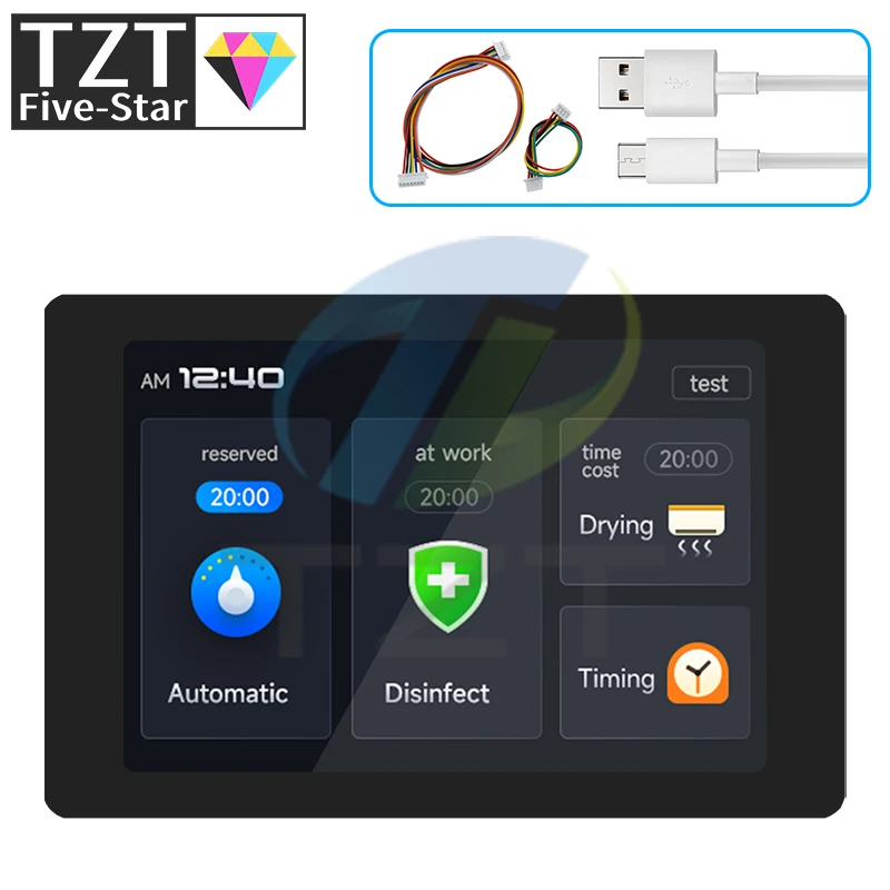 Imagem -03 - Placa de Desenvolvimento Esp32 com Tela Lcd Multi-touch Capacitiva Bluetooth Embutido Wi-fi Wt32-sc01 Plus 35 320x480 1pc