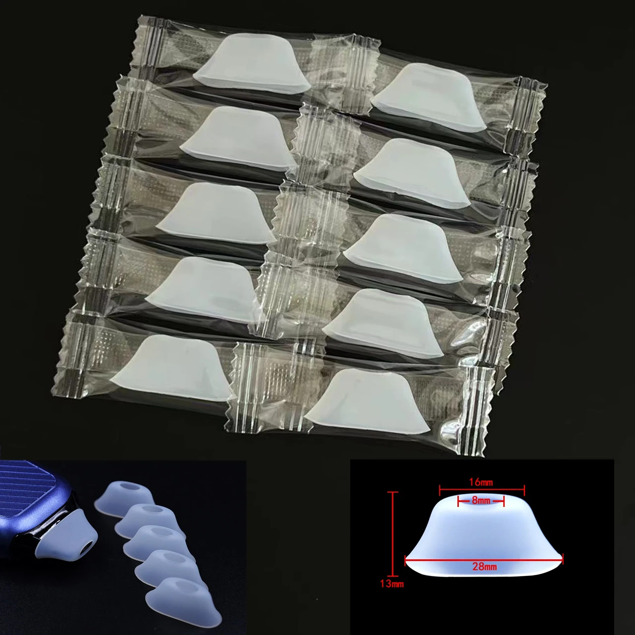 3D Printer Part Disposable Silicone Case Sleeve 16-18mm Mouthpiece Flat interface Mod Nozzle Head Pipette POD kit Dust Cap Cover