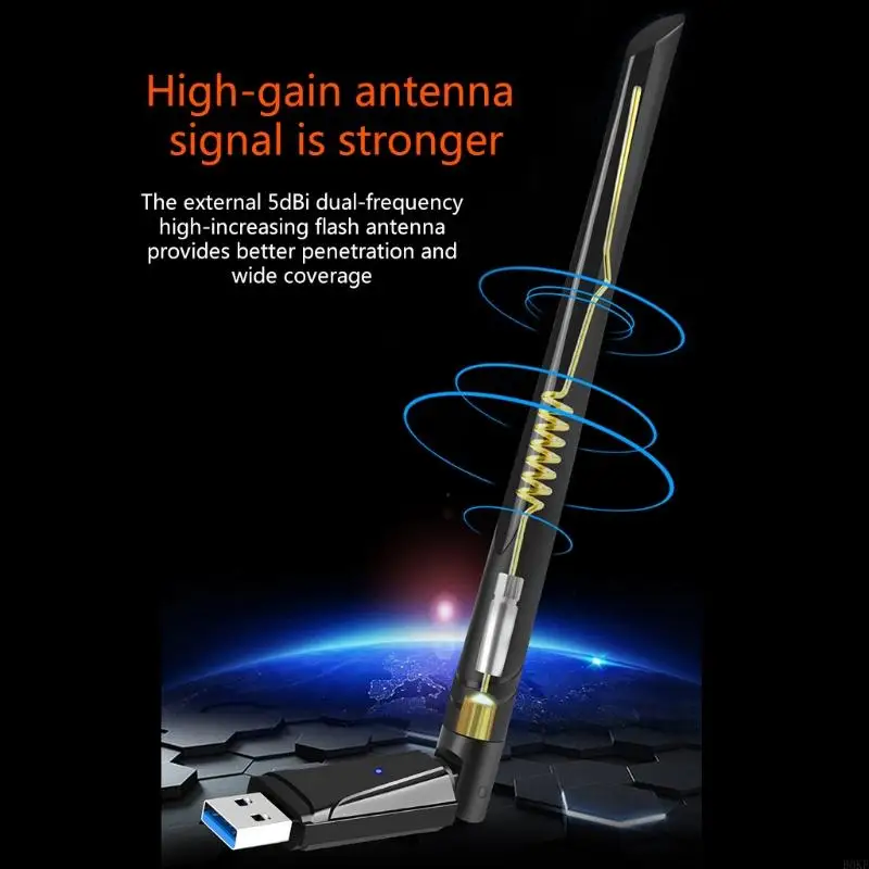 Adaptador Wi -Fi USB B0KF 5GHZ