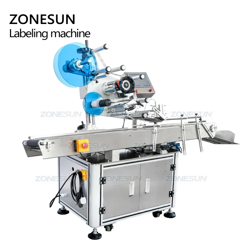 ZONESUN ZS TB833 Automatic Box Carton Sealing Folding Corner Adhesive Sticker Packing Labeling Machine Box Sealing Machine