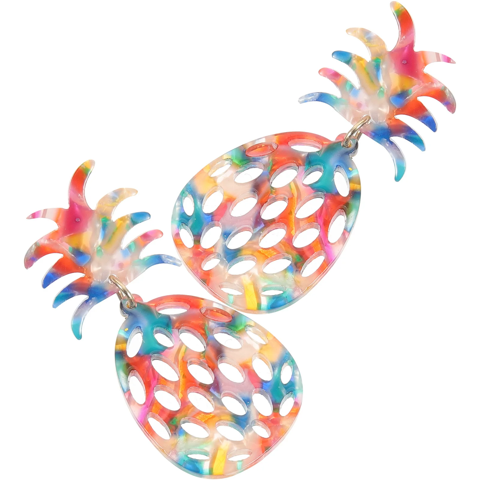 

Pineapple Eardrop Hollow-Out Lightweight Acrylic Earrings Fashion Women Jewelry Gift Perfect Daily Party Accessories