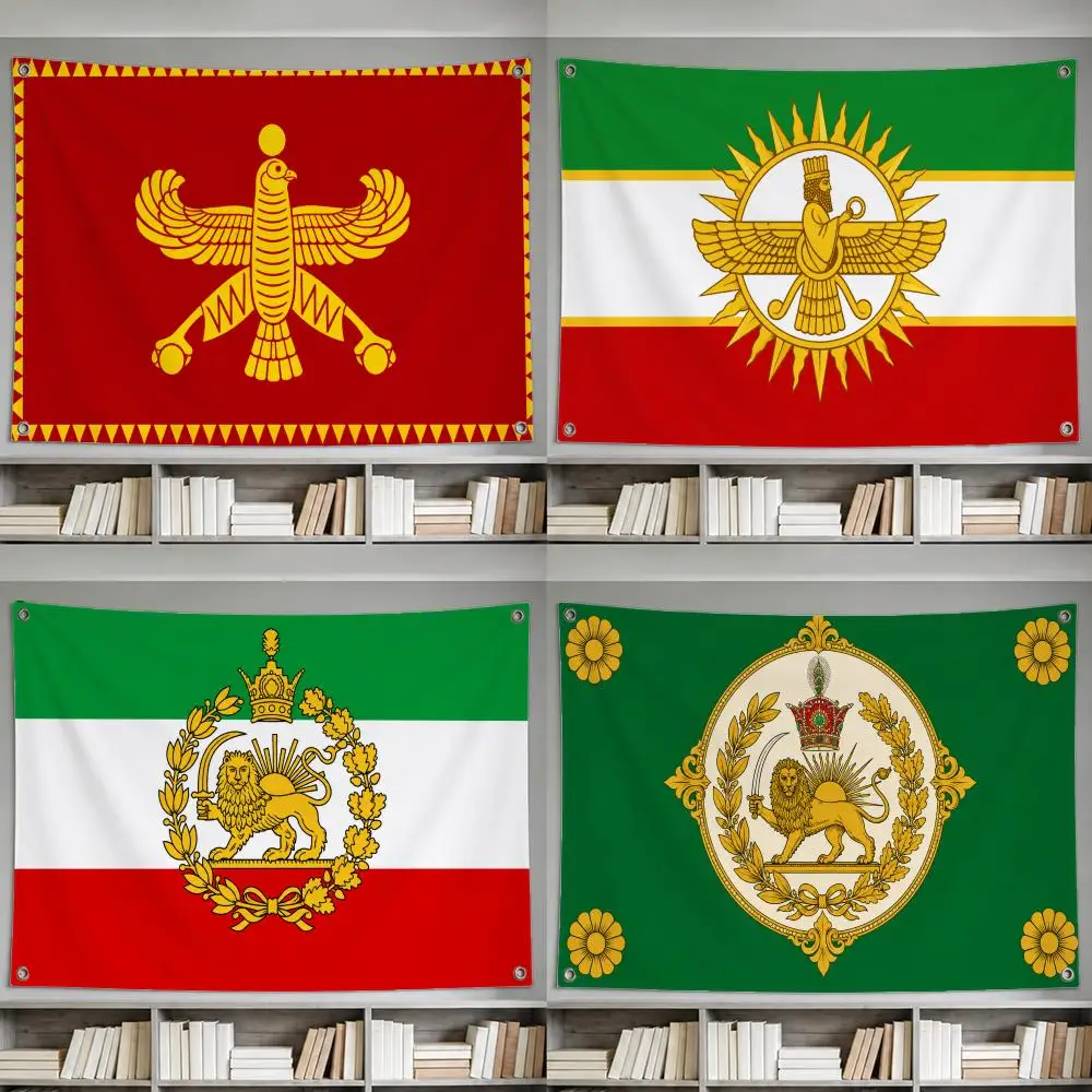 Historic Historic Persian Immortal Guard Flag Flags Wall Hanging Banner, Indoor Outdoor Decor for Yard Patio flag