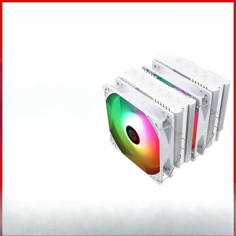 

PA120 SE WHITE AEGB AGHP Reverse Gravity 6 Heat Pipe Twin Tower Radiator