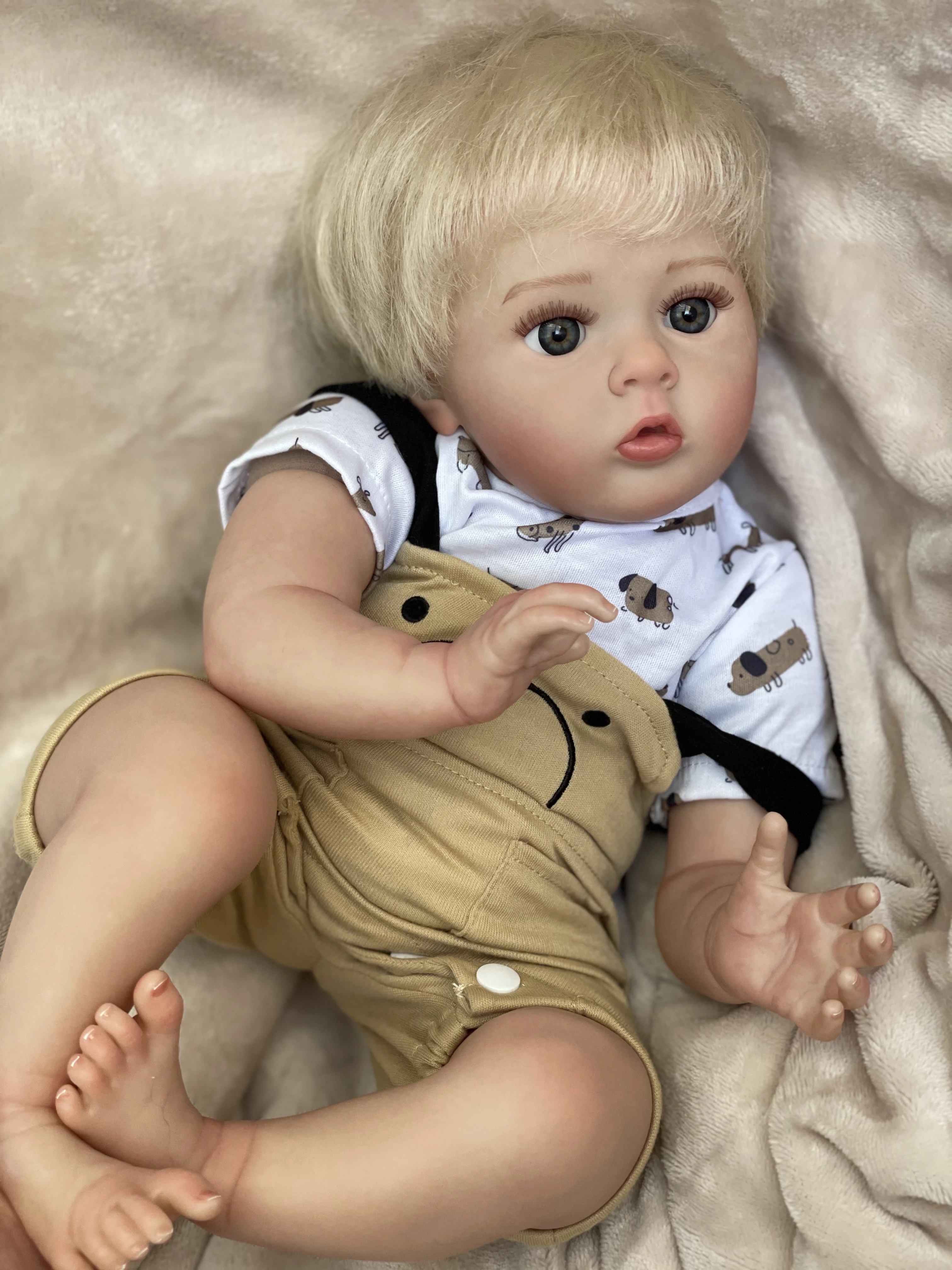 19 Inch Reborn Dolls 3D Painted Lifelike Bebe Newborn Baby Doll Toys For Kid's Gifts Muñecas Reborn