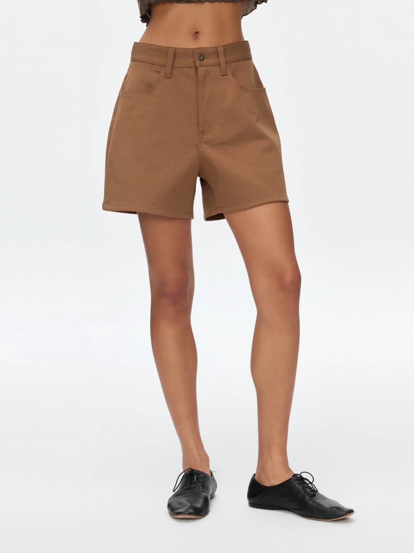 Oneup Women's Sporty Loose Straight Leg Casual Pants Quick Dry Elastic Shorts Summer Outdoor Wear Small Size Polyester Fiber