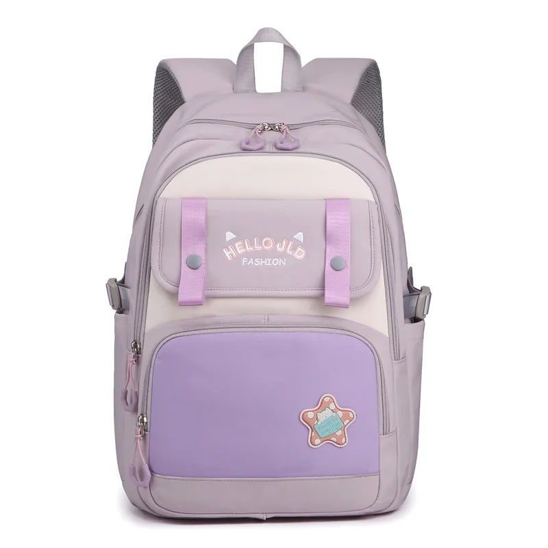 Fashion Lightweight School Backpacks for Teenager Girls Large Capacity Waterproof Women's Casual Travel Bags Students Schoolbags