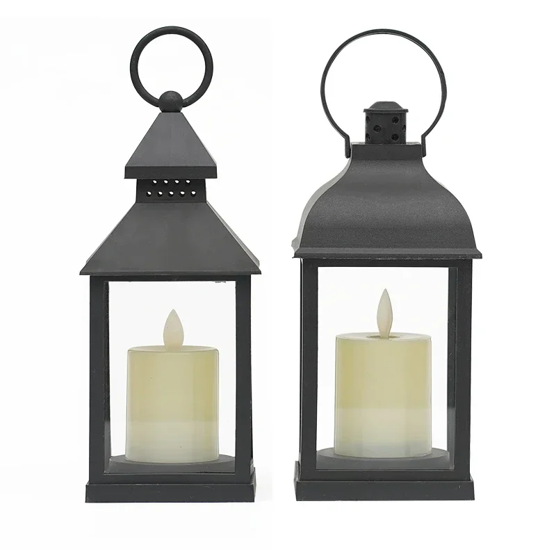

Black Antique Nordic Candle Holder Wedding Camping Candle Holder Mobile Living Room convenient