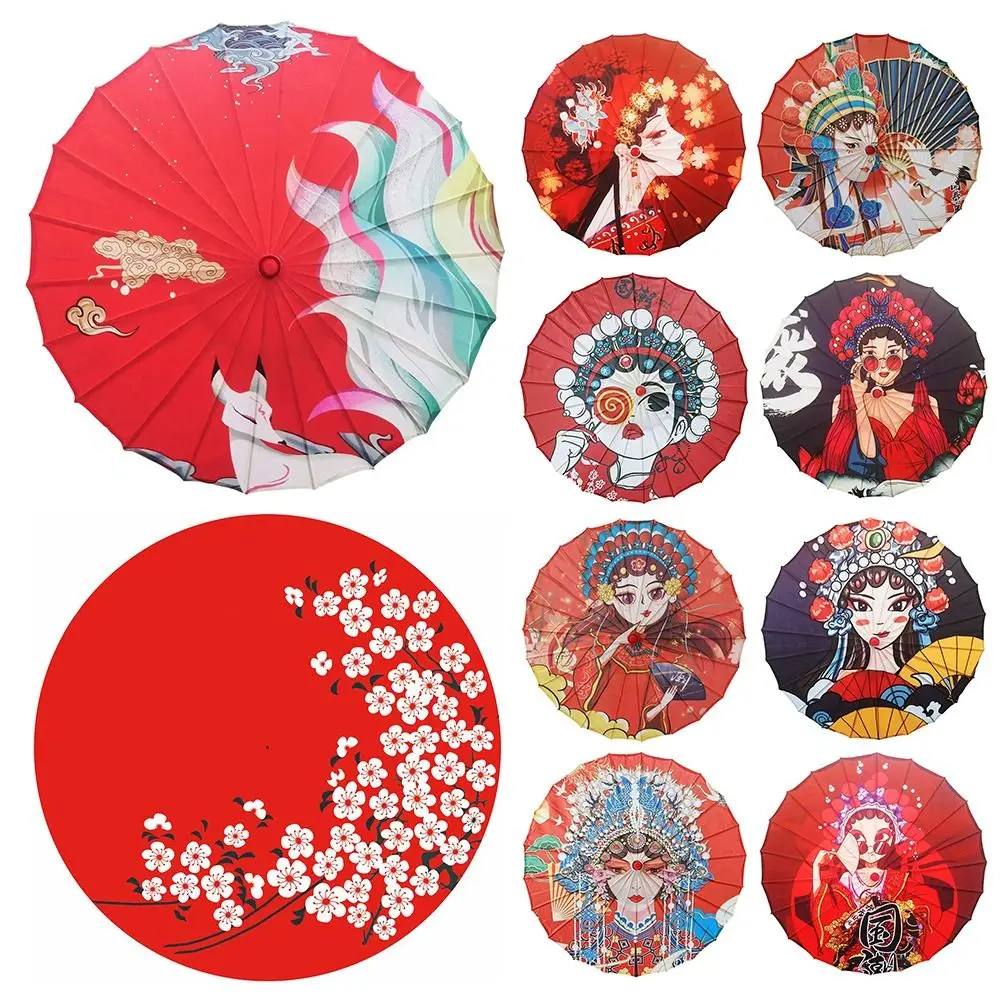 ร่มกระดาษน้ำมันสไตล์โบราณจีน ขนาด 82 ซม. 10 สี ร่มตกแต่งสำหรับผู้หญิง ร่มประดับตกแต่งงานปาร์ตี้เพื่อนเจ้าสาว
