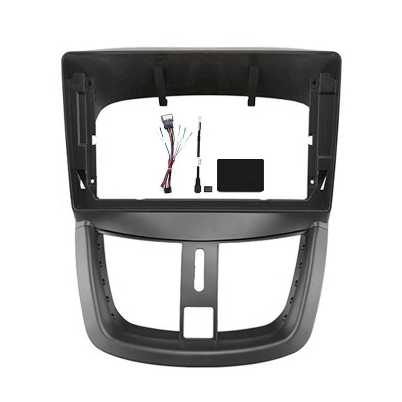 

Car DVD Player Frame for Peugeot 207 9" Touch Screen Navigation Panel Radio Frame Android Radio Fascia Car Player Frame