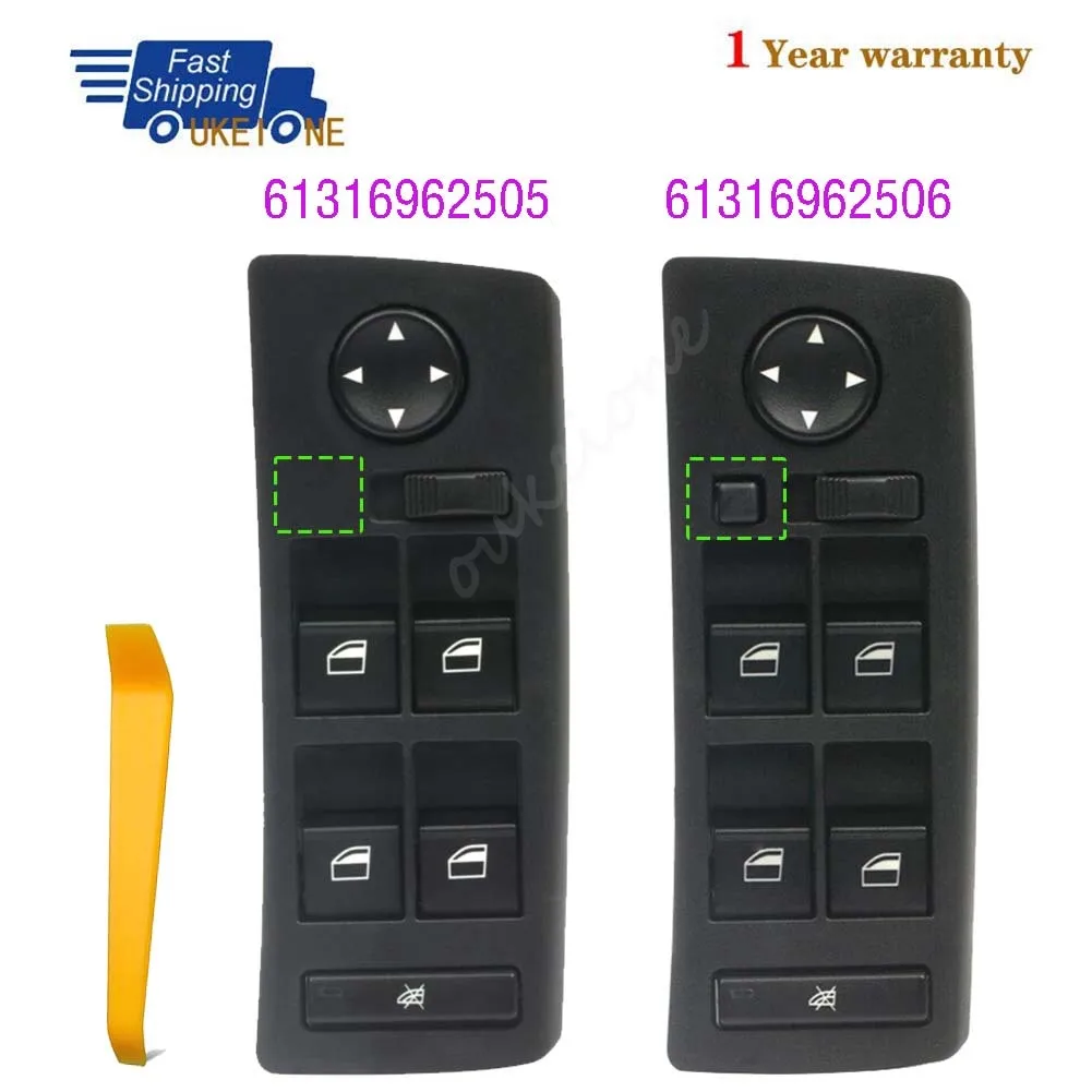 

61316962505 61316962506 For BMW X5 E53 X5 3.0i 4.4i 4.6 4.8 Front Left Master Driver Side Electric Power Lifter Window Switch