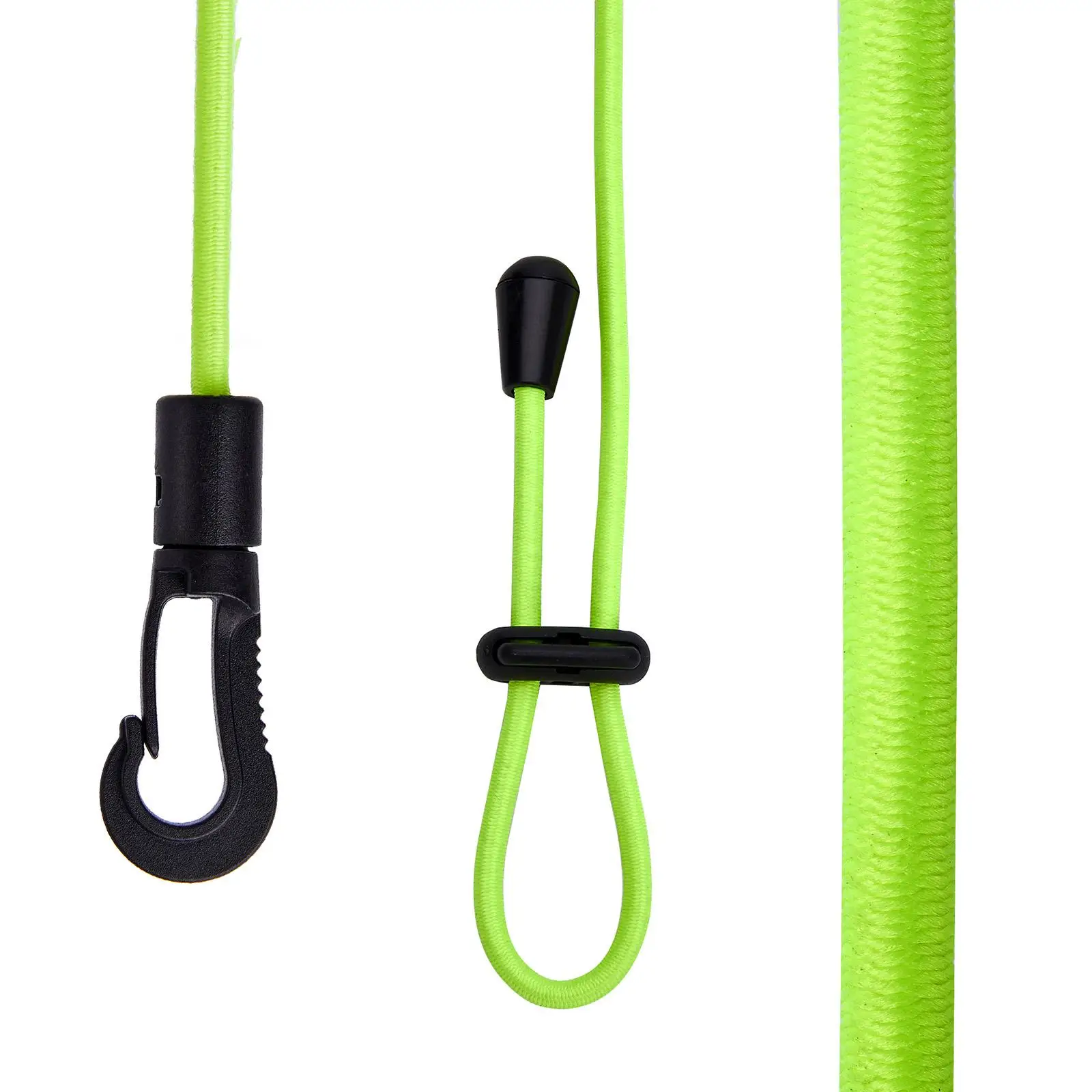 Elastic Kayak Paddle Leash Nylon Safety Rod Tie Down Rope Portable Bungee Lanyard for Boating Fishing