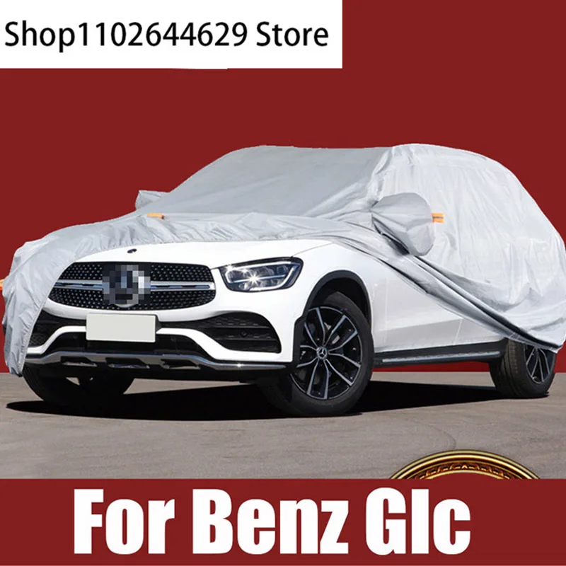 

Full Car Covers Snow Ice Dust Sun UV Shade Cover Oxford Cloth Car Outdoor Cover For Mercedes Benz GLC 200 260 300 Accessories