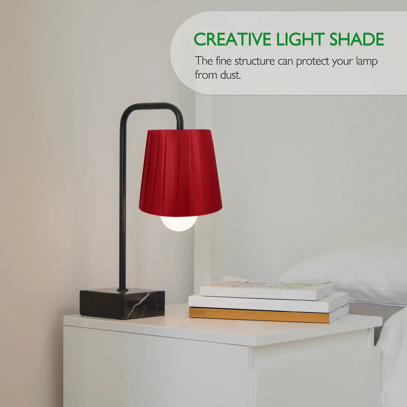 1Pcs Cloth Craft Lamp Shade Decorative Table Light Lampshade Elegant Style Lamp Cover Ornament Indoor Home Lampshade