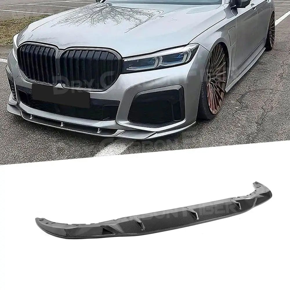 

Неокрашенный передний бампер из углеродного волокна/FRP, спойлер для BMW 7 серии G11 G12 730 740 750 760 M-Tech Sport 2019-2022, Стайлинг автомобиля