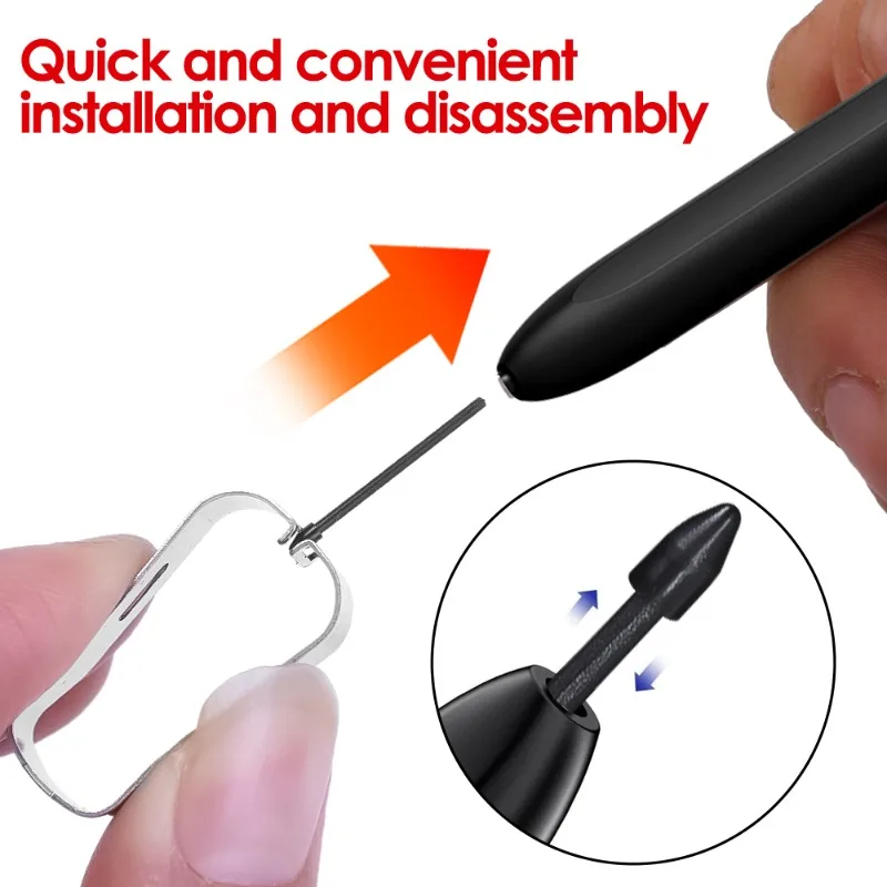 Replacement Tablet Pencil Nib for Samsung Galaxy S Pen Tab S7 S8 S9 Sturdy Wear Resistant Stylus Pen Tips with Metal Tweezer Set