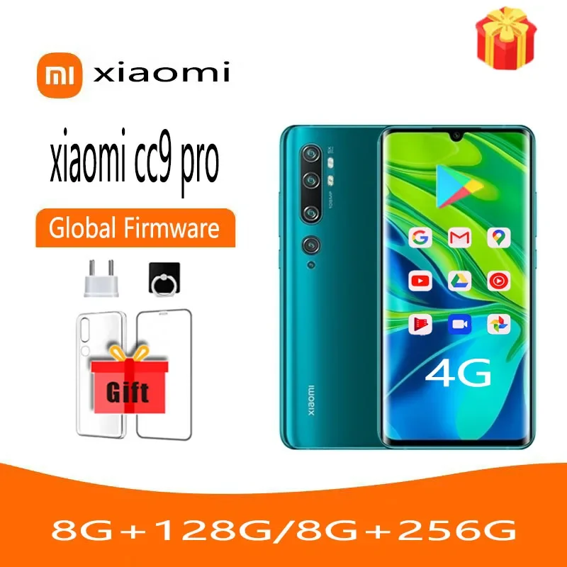 Pro Zoom Smartphone Telefones Celulares Celulares Android Snapdragon Telefone Usado mi Nota 10 4g Xiaomi-cc9