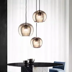 Nordic Glass Pendant Light LED Hanging Lamp for Dining Room Living Room Coffee Shope Home Indoor Decor Lighting Fixtures