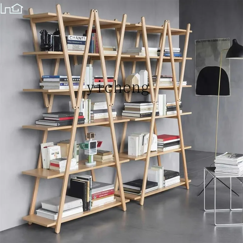 ZZ Bookshelf Floor-to-ceiling Storage Living Room Storage Display Bogu Bookshelf Furnitured27