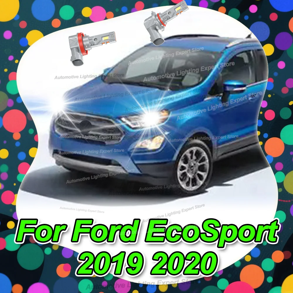 

2/4Pcs LED Car Headlight Bulb CANBUS Lights 30000LM For Ford EcoSport 2019 2020