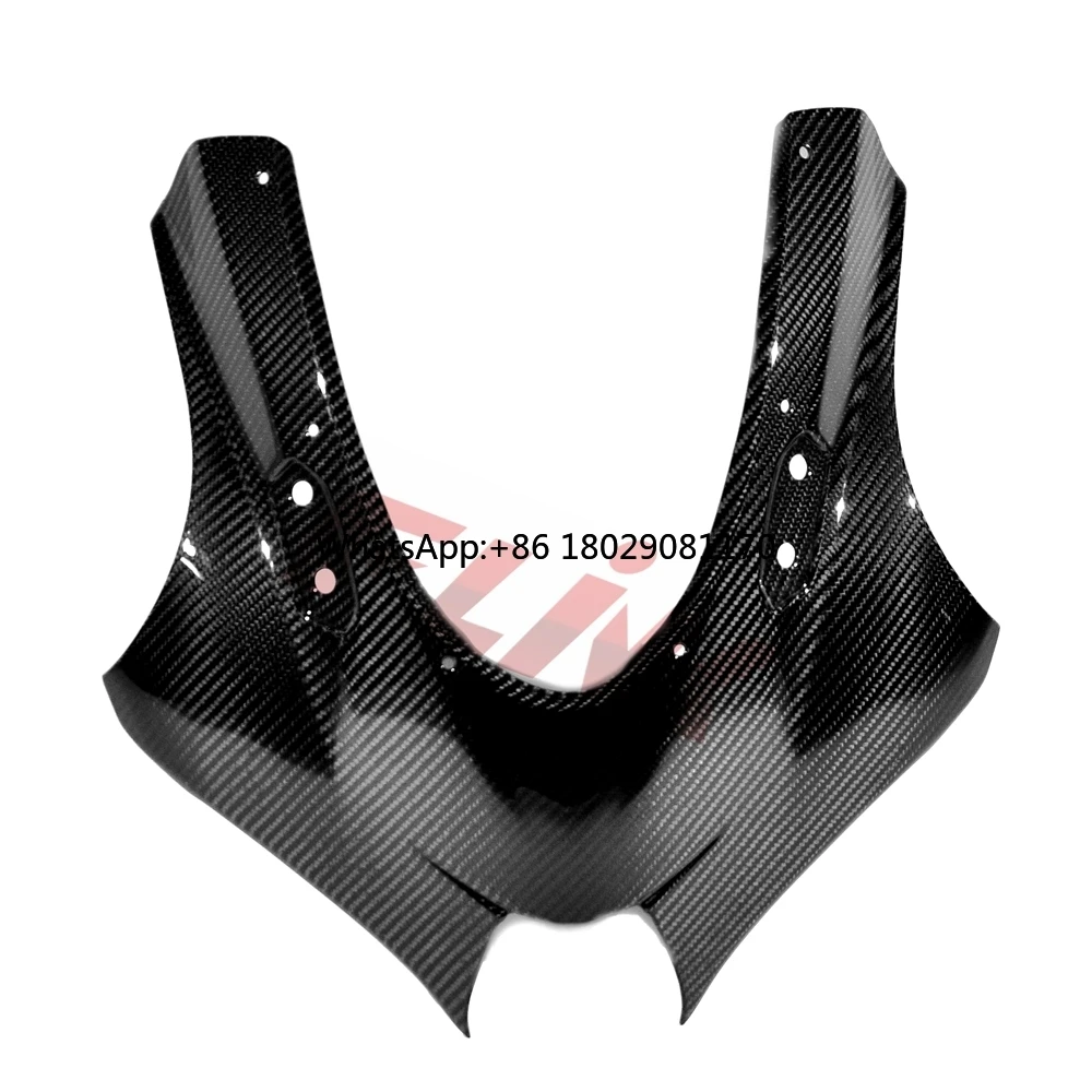 Garfo superior placa conectiva tampa, 100% fibra de carbono completa, capuz para Suzuki GSXR 1000 2017