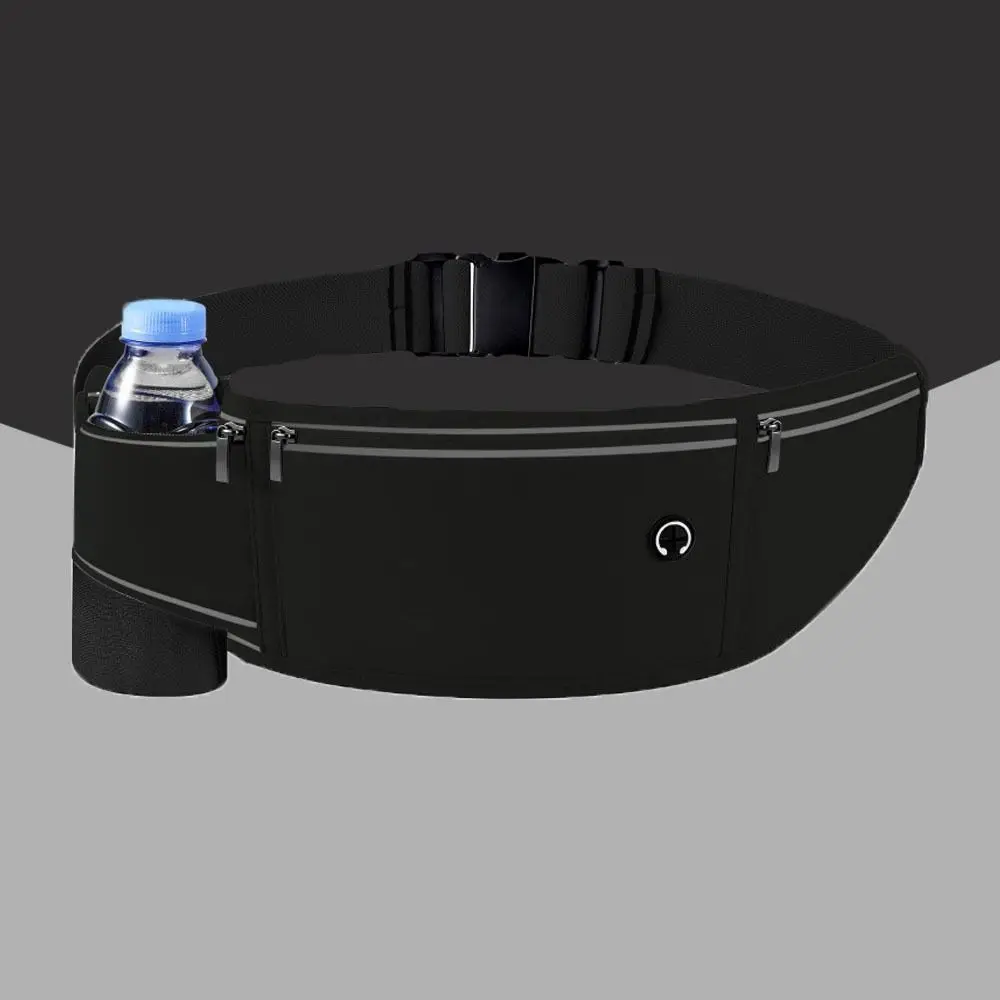 

Поясная сумка для бега с отделением для бутылки, легкая, водонепроницаемая, для марафона, многофункциональная спортивная сумка для телефона