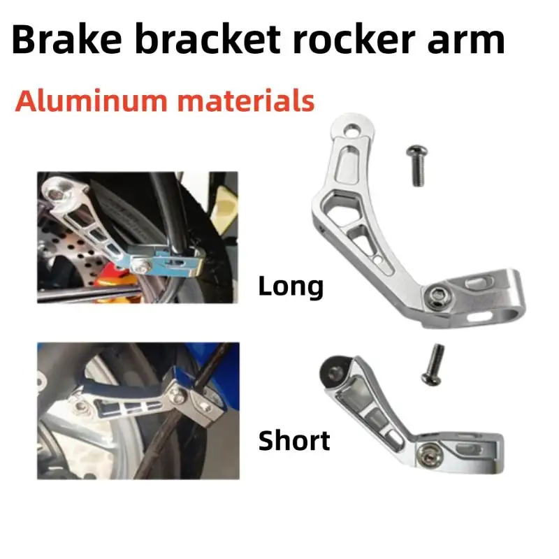 Universal CNC Bent Motorcycle Brake Hose Bracket 1 Set Aluminum Alloy Durable Construction