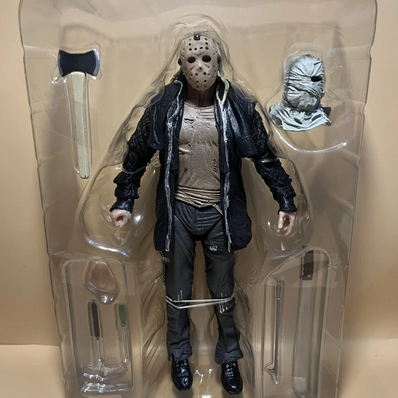 In Stock Neca Black Friday 13th 2009 Jason Deluxe Edition 7-Inch Model Toys Collection Boys Gifts