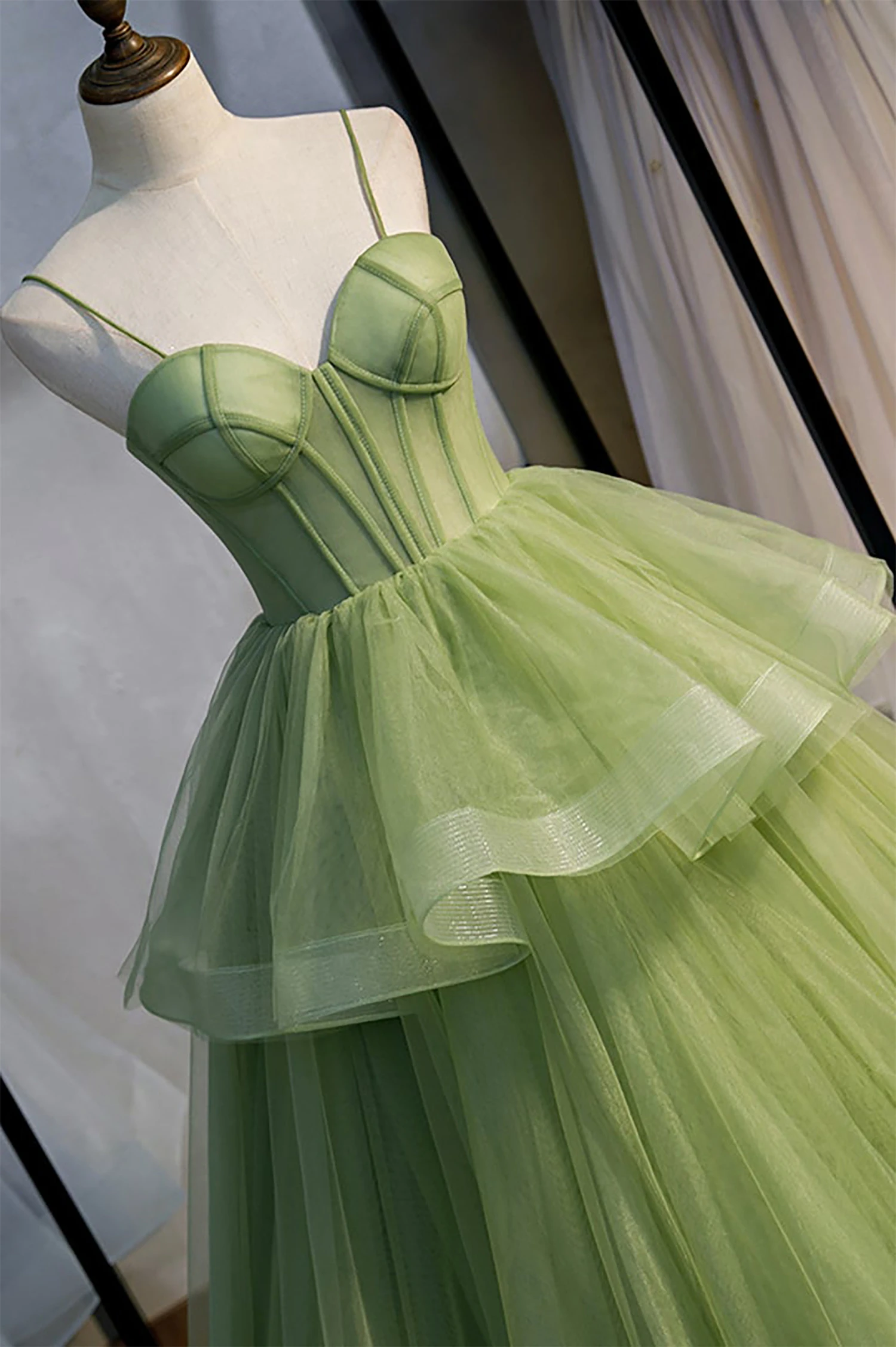 Sweetheart Sharon Happy Evening Dress Customized Prom Chiffon Cocktail of Dresses for Women Party Wedding Evening Green Skirt