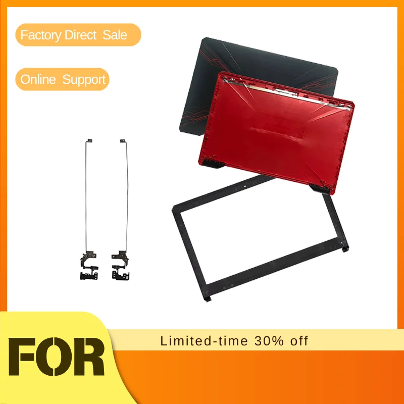 Housing LCD Screen Back Cover Rear Lid Front Bezel Frame LCD Hinges new For ASUS FX80 FX504 FX80G fx80ge FX504G fx504gm fx504gd