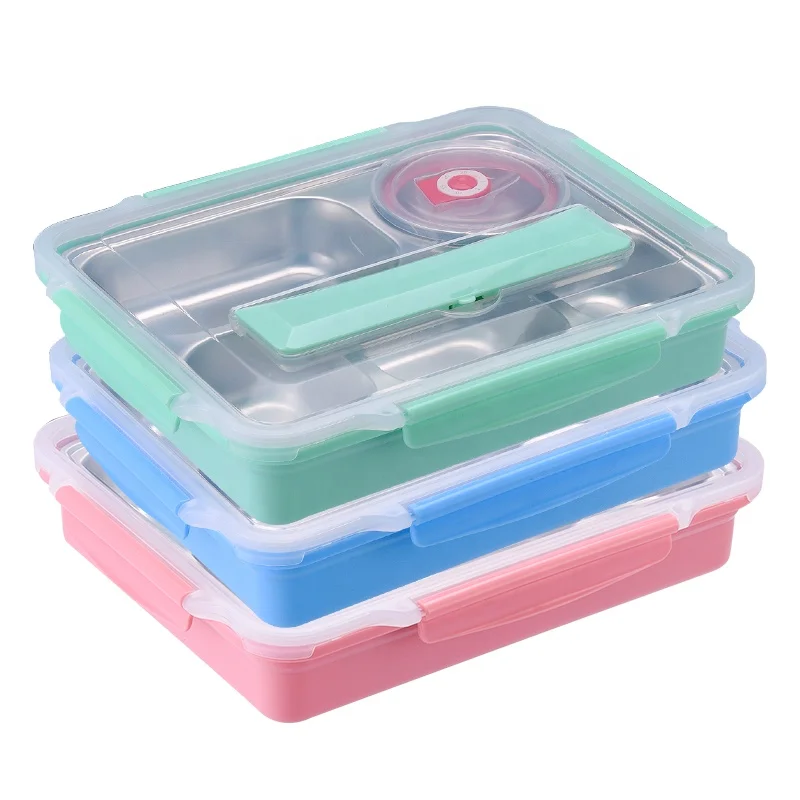 Wholesale 304 Food grade stainless  bento lunch  fof kids insulated portable food container school lunch