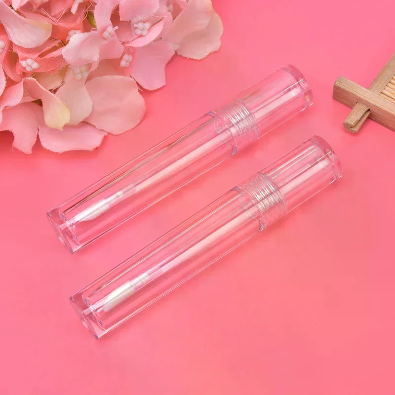 1 قطعة 5 مللي أنابيب ملمع الشفاه الفارغة حاوية الشفاه البلاستيكية PET زجاجة بلسم شفافة #4