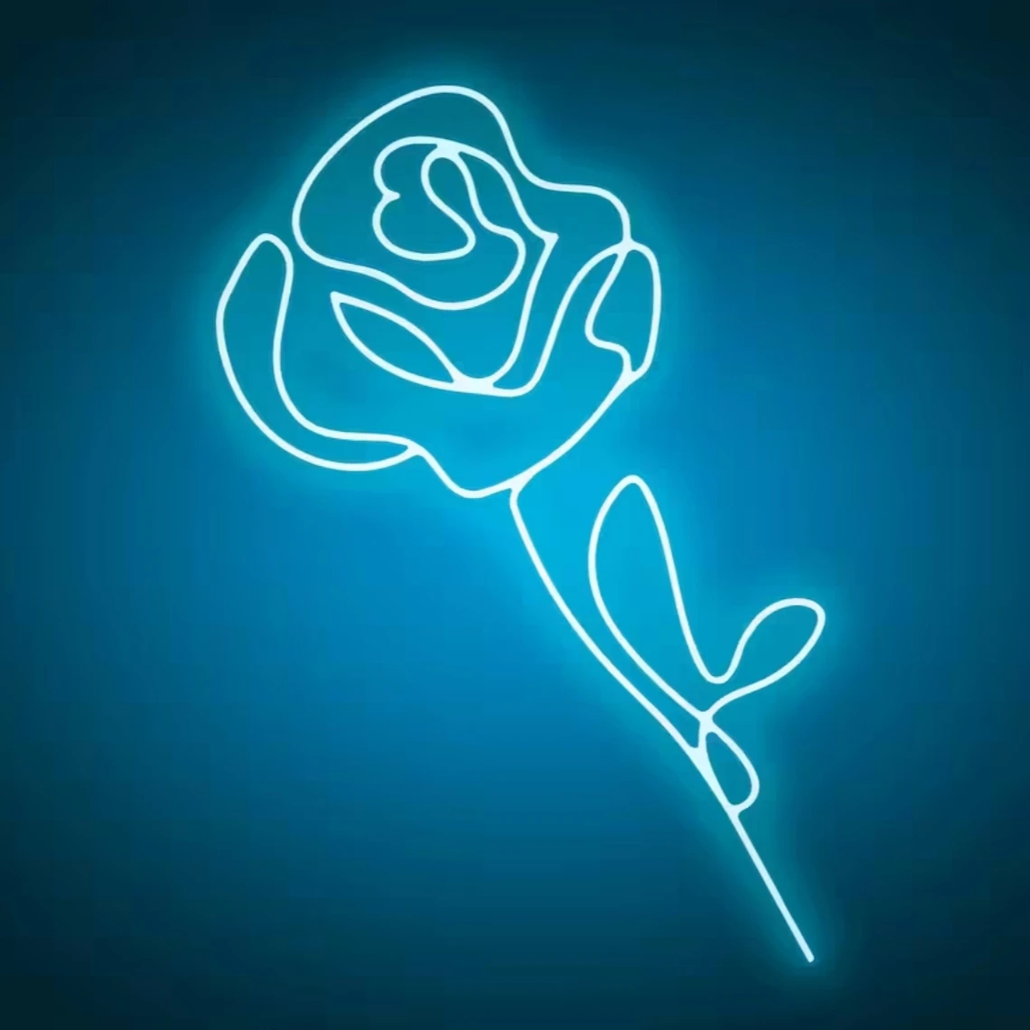 Imagem -02 - Neon Sign Rose Flower para Quarto Luzes Decorativas de Parede Personalizadas Sinal para Casa Presente para Casais